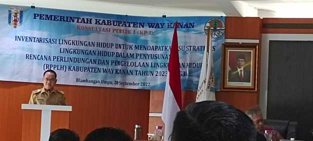 Pemkab Way Kanan Laksanakan Konsultasi Publik I Penyusunan RPPLH