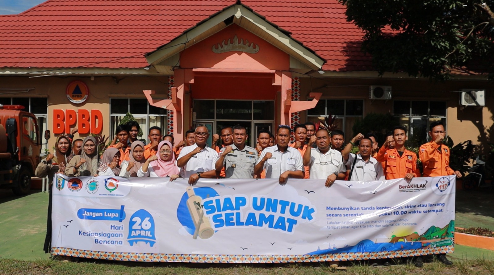 Simulasi Mandiri Gempa Bumi: Bentuk Kesiapsiagaan BPBD Way Kanan Hadapi Bencana